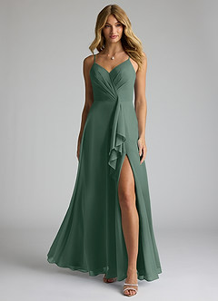 Azazie Akita Bridesmaid Dresses Sea Moss A-Line Chiffon Dress image3