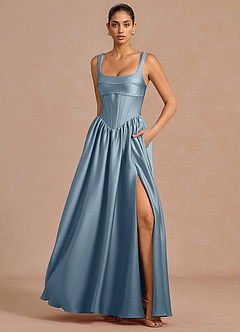 Lucretia Dusty Blue Maxi Dress image3