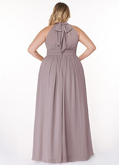 Azazie Iman Bridesmaid Dresses Dusk A-Line A-Line Ruched Chiffon Dress image9