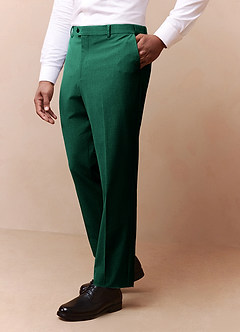 front James Emerald Structured Stretch Dress Pants