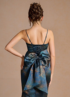 Nancy Bronce Verde Azulado Vestido largo image7