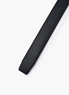 front Heren gekorrelde leren riem