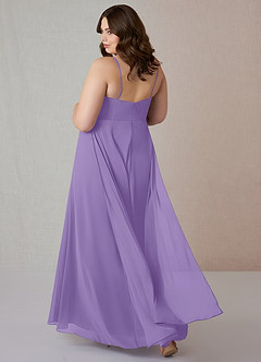 Azazie Emerald Final Sale Tahiti A-Line Ruffled Chiffon Dress image8