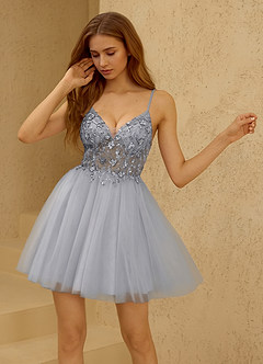 Crinara Grey Mini Dress image4
