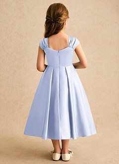 Azazie Yosemite Flower Girl Dresses Lavender Ball-Gown Sweetheart Neckline Matte Satin Dress image2