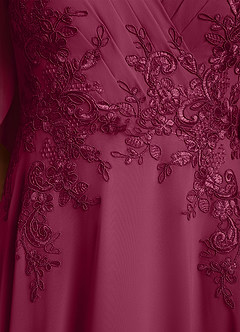 Azazie Tilda Abiti per la Madre della Sposa Abito A-Line in Chiffon Pizzo Gelso image6