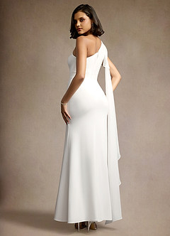 Jasmine White One Shoulder Gown image5