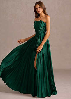 Yaretzi Hunter Green Maxi Dress Ready to Ship | Azazie