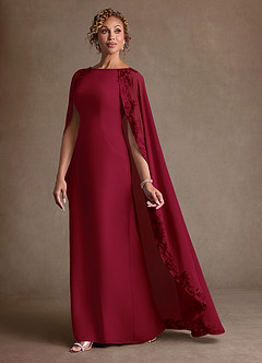 Azazie Artemisia Suknie dla Matki Panny Młodej Osłona Koronka Szyfon Długość podłogi Sukienka image4