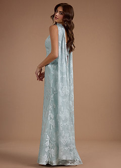 Maxi jurk Yulia Mistblauw image10