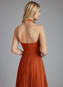 Azazie Keita Final Sale Black A-Line Pleated Chiffon Dress image3