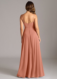 Azazie Amani Bridesmaid Dresses MAI TAI A-Line Pleated Chiffon Dress image2
