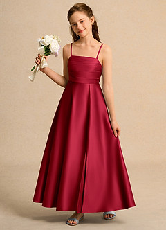 green emerald velvet dress Ava Presley Girls 39891 Size 14 Red Long Pageant Ball Gown One Shoulder Layer Ruffle Bow Drop Waist Formal