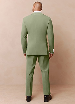 front James Pistachio Structured Stretch Suit