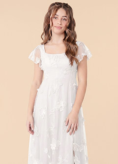 front Azazie Ada Junior Formal Dress
