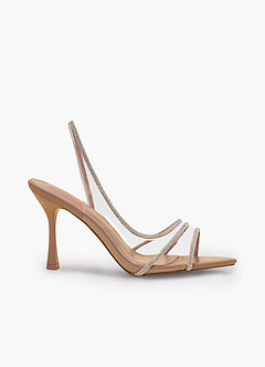 Crystal Clear PVC Stiletto Heel Sandals