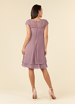 Azazie Tess Mother of the Bride Dresses Dusty Rose Empire Sequins Chiffon Dress image6