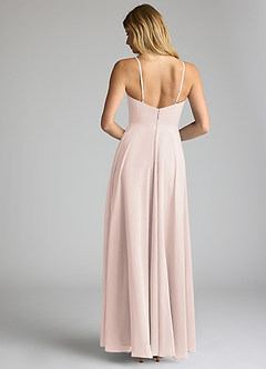 Azazie Akita Bridesmaid Dresses Rose Petal A-Line Chiffon Dress image4