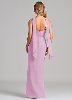 Azazie Calandra Suknie dla druhen Osłona Pofałdowany Szyfon Do ziemi Sukienka image2