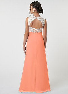 Azazie Rana Junior Sunset A-Line Lace Chiffon Dress image2