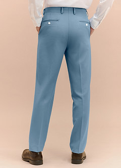front James Light Blue Structured Stretch Dress Pants