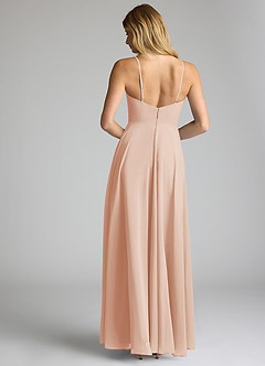 Azazie Akita Bridesmaid Dresses English Rose A-Line Chiffon Dress image4