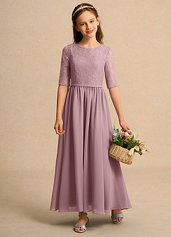 Azazie Pippin Junior Formal Flower Girl Klänningar Klä A-Line i Spets image1