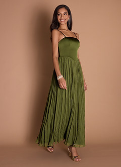 Maxi jurk Lorie Olijf image5