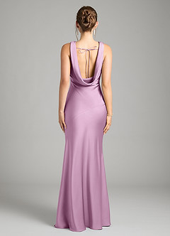 Azazie Rylina Bridesmaid Dresses Wisteria Mermaid Stretch Satin Dress image3