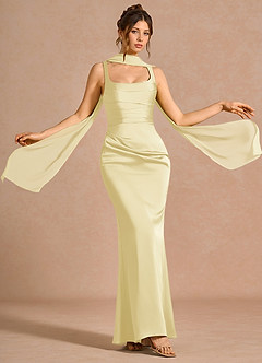 Hadiya Butter Yellow Maxi Dress image3