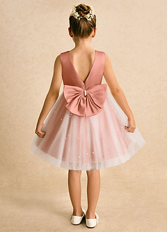 Azazie Esme Flower Girl Dresses MAI TAI Ball-Gown Bow Tulle Dress image8