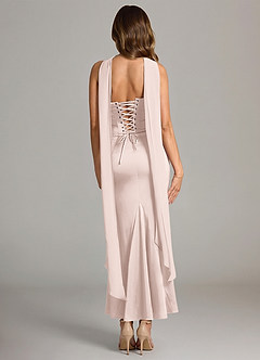 Azazie Sorrel Suknie dla druhen Syrena Gorset Satyna elastyczna Długość kostki Sukienka image2