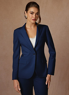 Kennedy Blau Performance-Blazer mit raffiniertem Webmuster