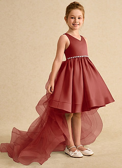 Azazie Julietta Flower Girl Klänningar Klänning Balklänning i Tyll Konvertibel image3