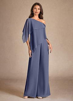Azazie Halima vestidos de madre de la novia Vestido de Tormenta de Gasa de Mono/Traje de pantalón con Corte Lateral image5