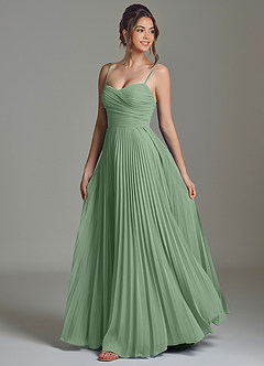 Azazie Catie Suknie dla druhen Linia A Dekolt w kształcie serca Szyfon Do ziemi Sukienka image5