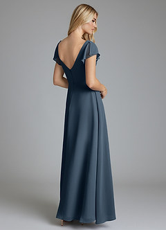 Azazie Omari Bridesmaid Dresses Neptune A-Line Chiffon Dress image2