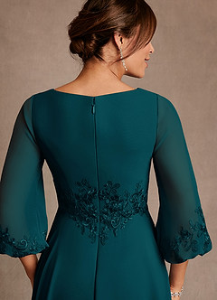 Azazie Yorba Kleider für die Brautmutter A-Linie Spitze Chiffon Kleid Kiefer image6