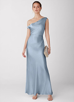 Vestido Azul Polvoriento Largo Avela image3