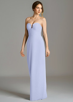 Azazie Darcie Suknie dla druhen Osłona Bez ramiączek Szyfon Do ziemi Sukienka image5