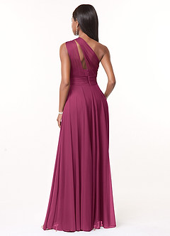 Azazie Charlize Jurken voor bruidsmeisjes Jurk van Mesh met A-Lijn One-Shoulder Moerbei image2