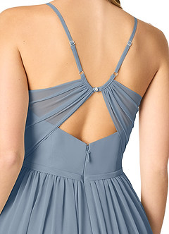 Azazie Cora Bridesmaid Dresses Twilight A-Line Pleated Chiffon Dress image3