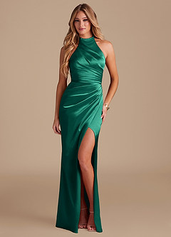 front Azazie Metallic Satin Swatch