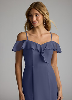Azazie Sophie Bridesmaid Dresses Stormy A-Line Off the Shoulder Chiffon Convertible Dress image2