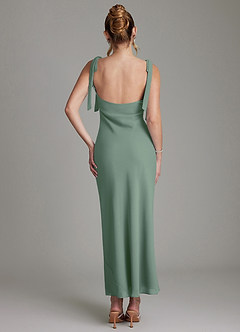 Azazie Luddie Abiti da Damigella Abito Sirena in Chiffon Fiocco Eucalipto image6