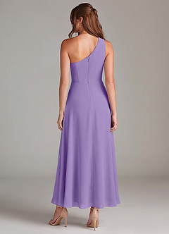 Azazie Brooke Robes de demoiselle d'honneur Robe Trapèze en Mousseline de soie Une épaule Tahiti image5