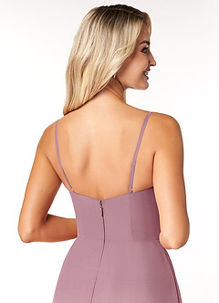Azazie Moira Bridesmaid Dresses Vintage Mauve A-Line Scoop Chiffon Dress image7