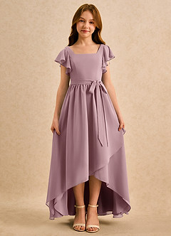 Azazie Milly Girls Formal Flower Girl Klänningar Klä A-Line i Chiffong Plisserad image5
