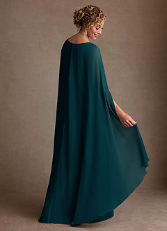 Azazie Boudica Suknie dla Matki Panny Młodej Linia A Pofałdowany Szyfon Długość podłogi Sukienka image4