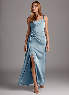 Azazie Bona Stretch Satin Dress Slutrea  image5